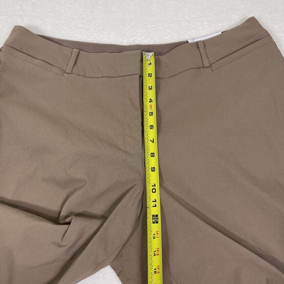 Lane Bryant Curvy Allie 22 R Skinny Ankle Tan Trousers Stretch Comfort Mature - Picture 10 of 11